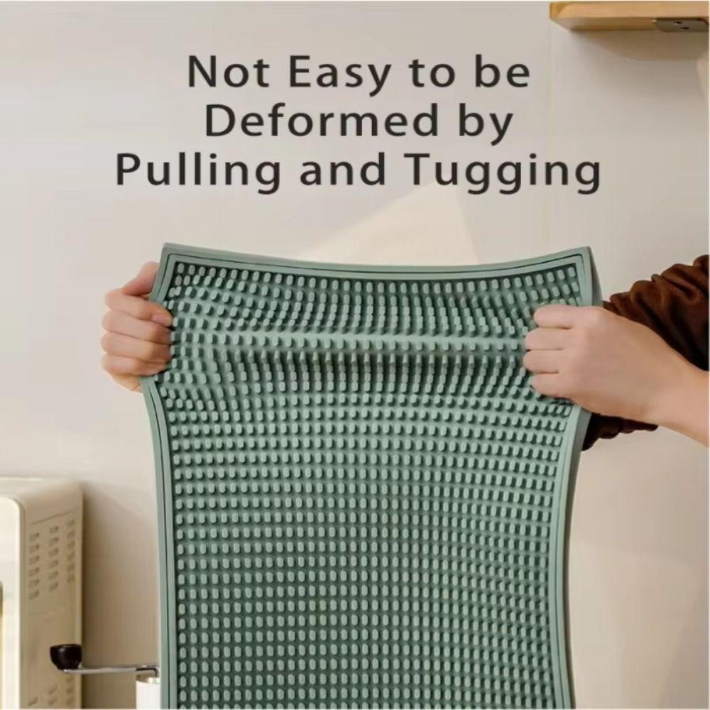Heat Resistant Countertop Bar Mat Non-slip Kitchen Drain Mat Space-saving Table Placemat Home Bar