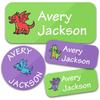 Trees 140Pcs Custom Waterproof Name Tags Stickers Cartoon Style Nakrjki Na Ubrania Imieautocollants Personnalisés Prenom