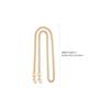 Lan Bao Fan Metal Bag Strap Unisex Gold tone DW-ZGA140