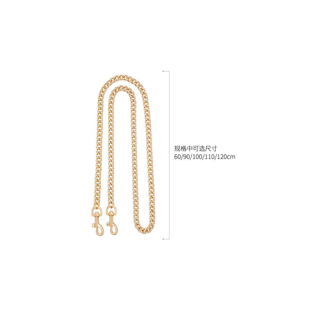 Lan Bao Fan Metal Bag Strap Unisex Gold tone DW-ZGA140