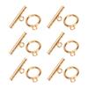 Stainless Steel Round Toggle Clasps TBar Clasps for DIY Necklace Bracelet Jewelry Gold