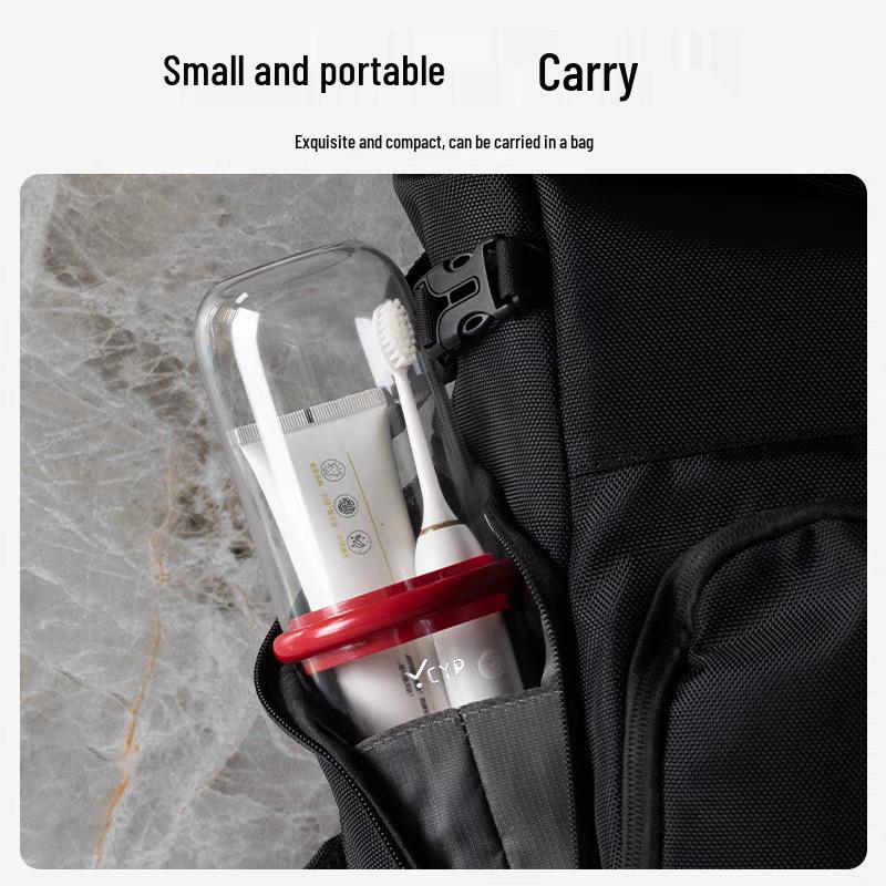 Portable Travel Toothbrush and Rinsing Cup for Kids - Tooth Mug & Holder
