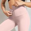 Leggings de Yoga Térmicos de Cintura Alta para Mujer con Moldeador de Cintura de Doble Botonadura y Elevación de Glúteos