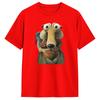 T-shirt IceAges Unisex Tempo Libero Cotone Puro Magliette Girocollo Manica Corta T-shirt Abbigliamento Classico