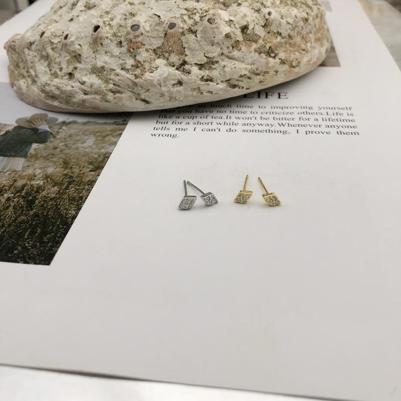 Stud Earrings Female Korean Version Simple Accessories Round Cute Women's Trendy Models