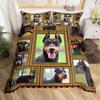 Dog Puppy Down Comforter Set Bedding Set 3-piece Cover Set