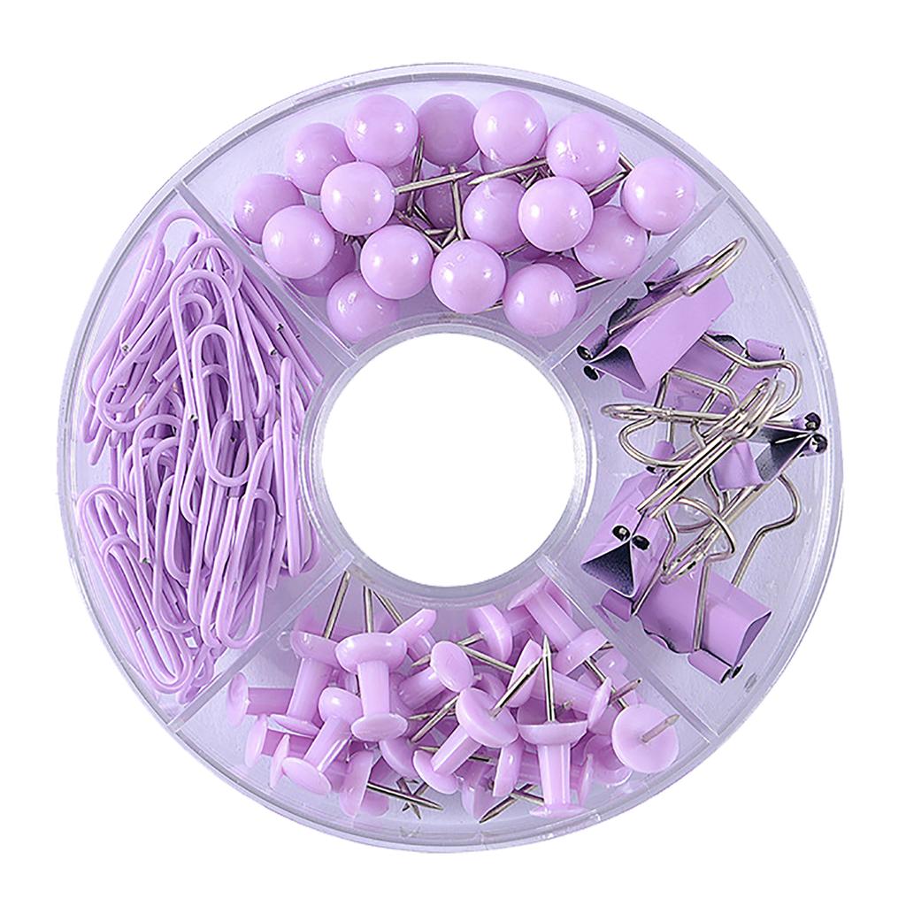 105 ks Připínáčky Klipy na papír Sety Mapové špendlíky Multifunkční Odolnost Kancelářská sada klipů