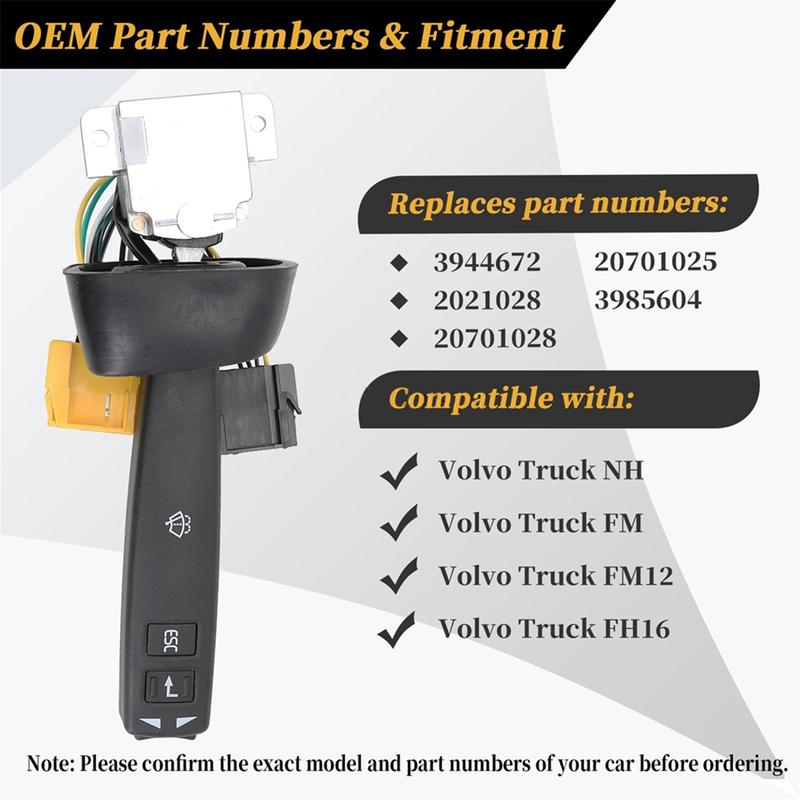 NEW!3944672 3985604 20701028 20701025 SWF2027 for Volvo Fh12 Fh16 Truck Turn Signal Wiper Combination Switch NONE красный