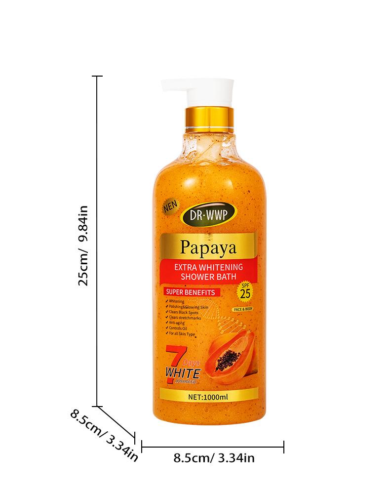Gel Douche Exfoliant Curcuma Parfum Longue Durée Nettoyant & Exfoliant Gel Douche Pot Extra Large 1000ml