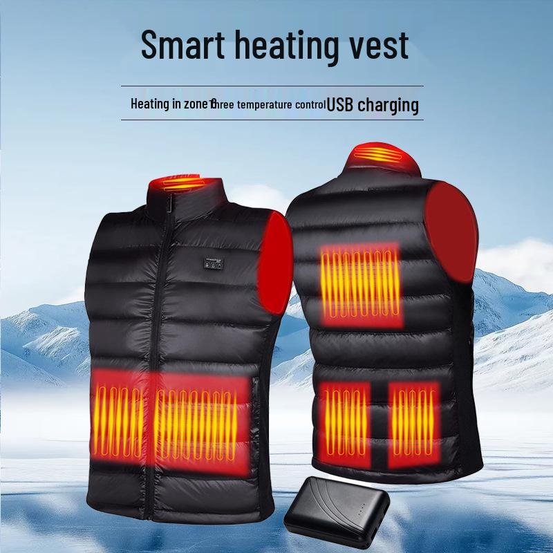 Умный электрический жилет с подогревом для пожилых людей: Зимний комфорт и тепло S