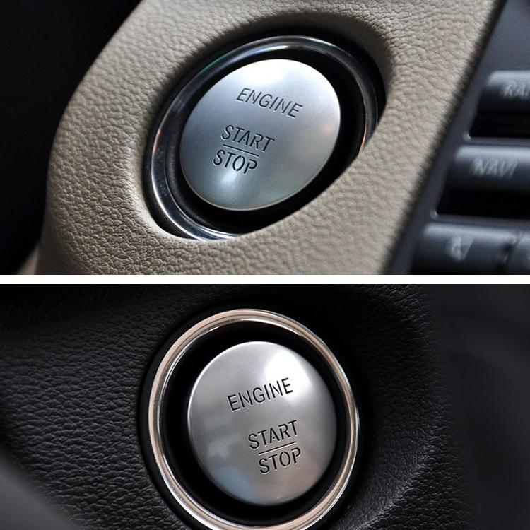 Keyless Go Start Stop Push Button Engine Ignition Switch 2215450714 Silver For Mercedes-Benz W164 W205 W221 W176 W166
