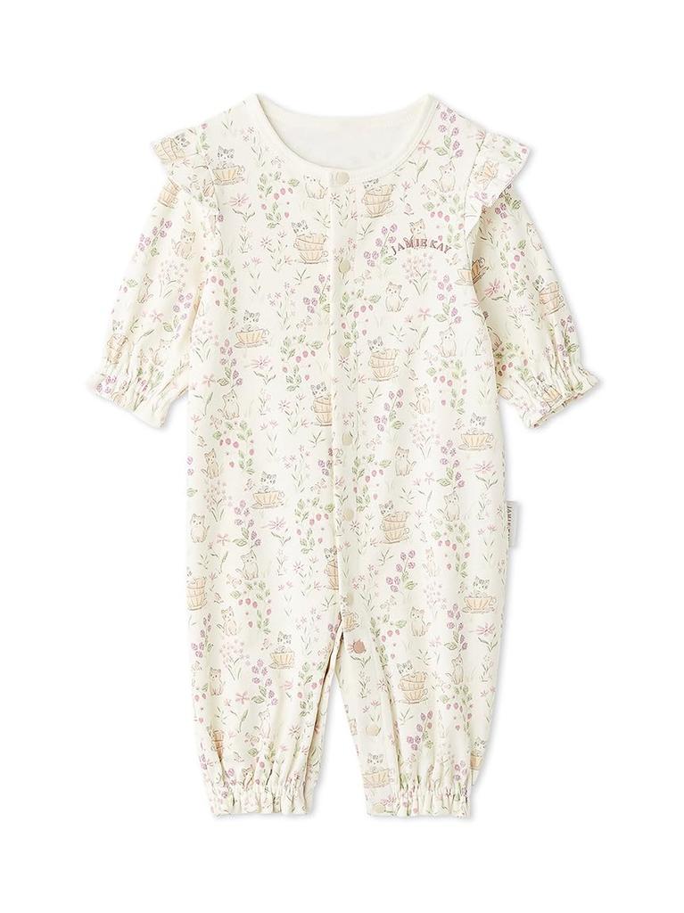 Jamie Kay Newborn Organic Cotton Ruffle Baby IVR 50 2-Way All-In-One (JBCO259905)