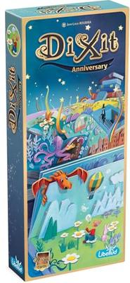 Asmodee Hobby Japan Dixit: Mehrsprachige Jubiläumsausgabe (3-6 Spieler, 30 Minuten, Ab 8 Jahren) mit zusätzlichem Kartensatz