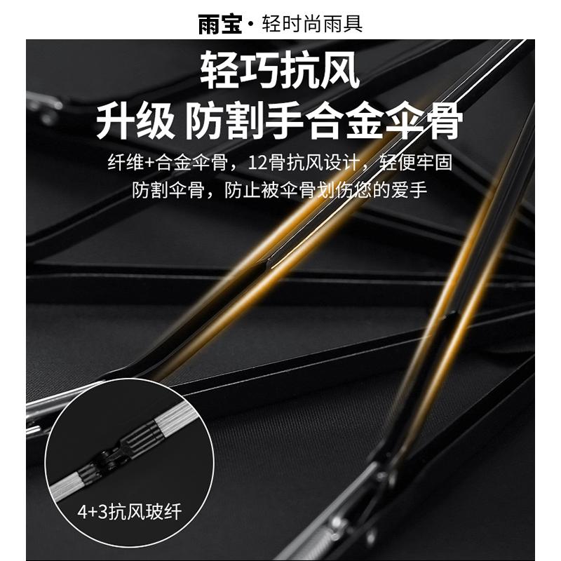 Automatic umbrella for women's weather and rain, enlarged reinforcement and thickening, rainstorm protection, sunscreen protection