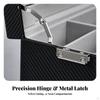 12Slot Eyeglass Storage Box DoubleLayer Display with Drawer Flocked Interior PU Leather