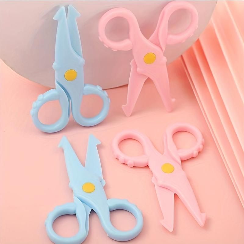 1/2pcs Cute Squid Scissors Mini Plastic Scissors Student Scissors Hand Cut Paper-cut Stationery Children Scissors
