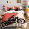 Motorcyclist On Vintage Motorcycle. Bedding Sets Duvet Cover Sets Duvet Covers Pillowcases(1*Duvet Cover 2*Pillowcases Without Duvet Insert)