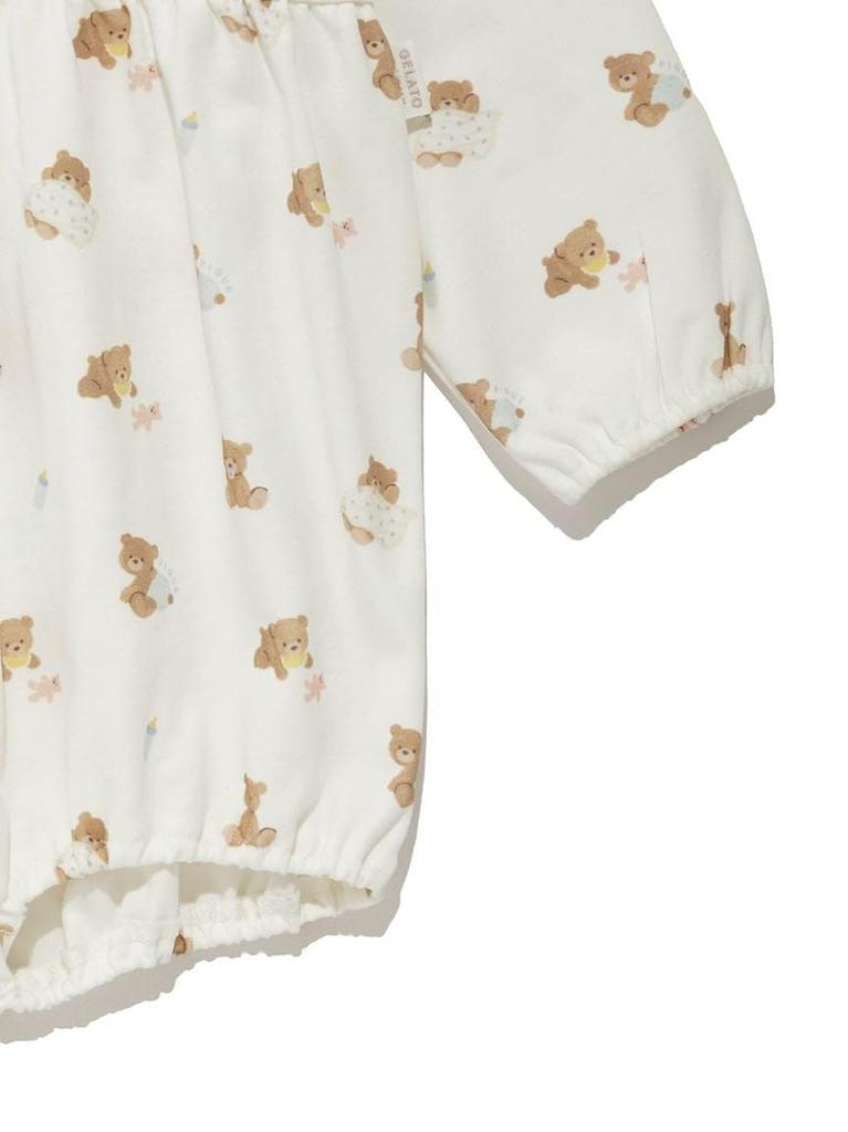 Gelato Pique BABY Baby Bear Romper PBCO259153 OWHT 80