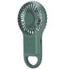 USB Charging Handheld Portable Fan 3 Speed Adjustable Mini Fashionable Carabiner FanArmy Green