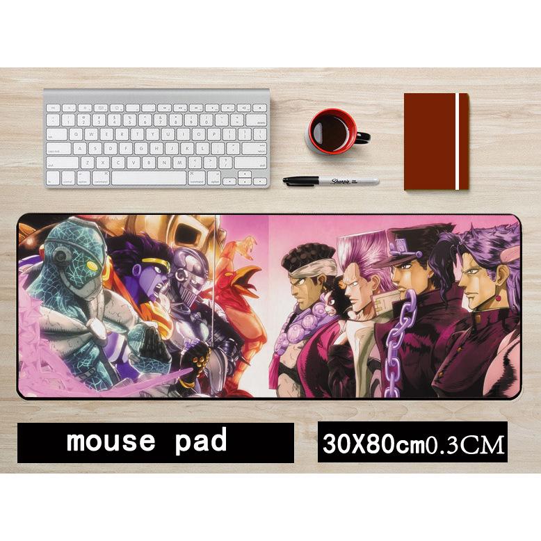 JOJO Kujo Jotaro Anime Non-Slip Mouse Pad - Large 30x80CM Keyboard Mat