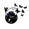 Decorative Mirror Wall Clock 3D Acrylic Solid Living Room Bedroom Home Decoration