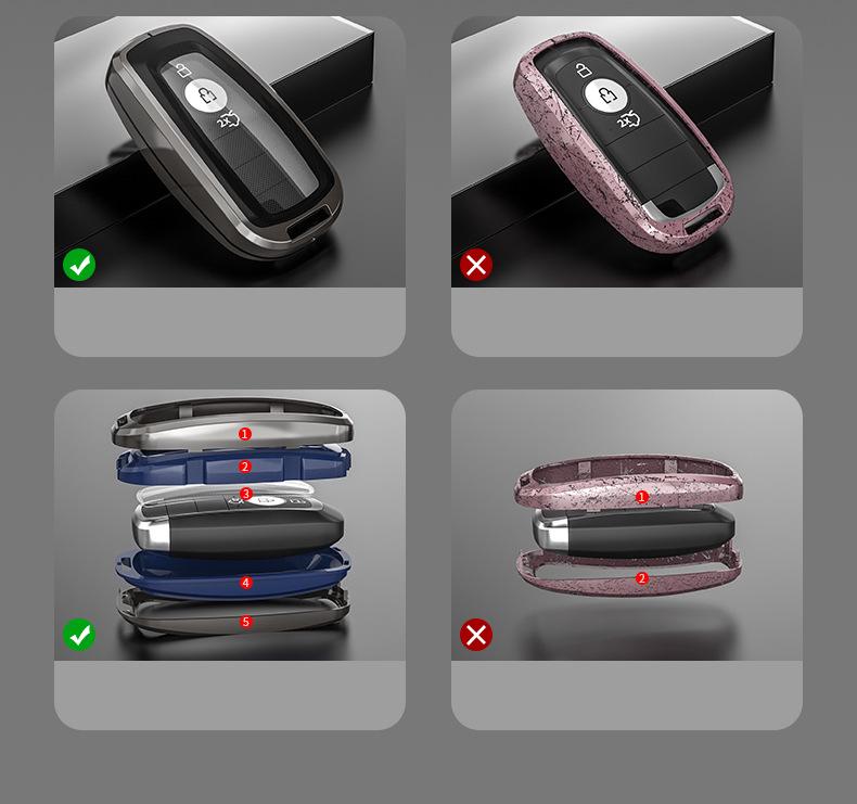 Ford Mustang & Lincoln Key Cover: Fits Corsair, Navigator, Aviator, MKZ, Continental, MKC Remote.