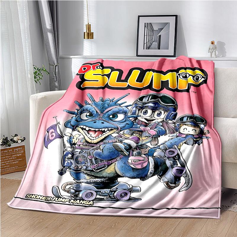 DR-Slump-Arale Cartoon Throws Blanket Kids Super Soft Cute Blankt for Travel Couch Sofa Picnic Bed Flannel Blanket Birthday Gift