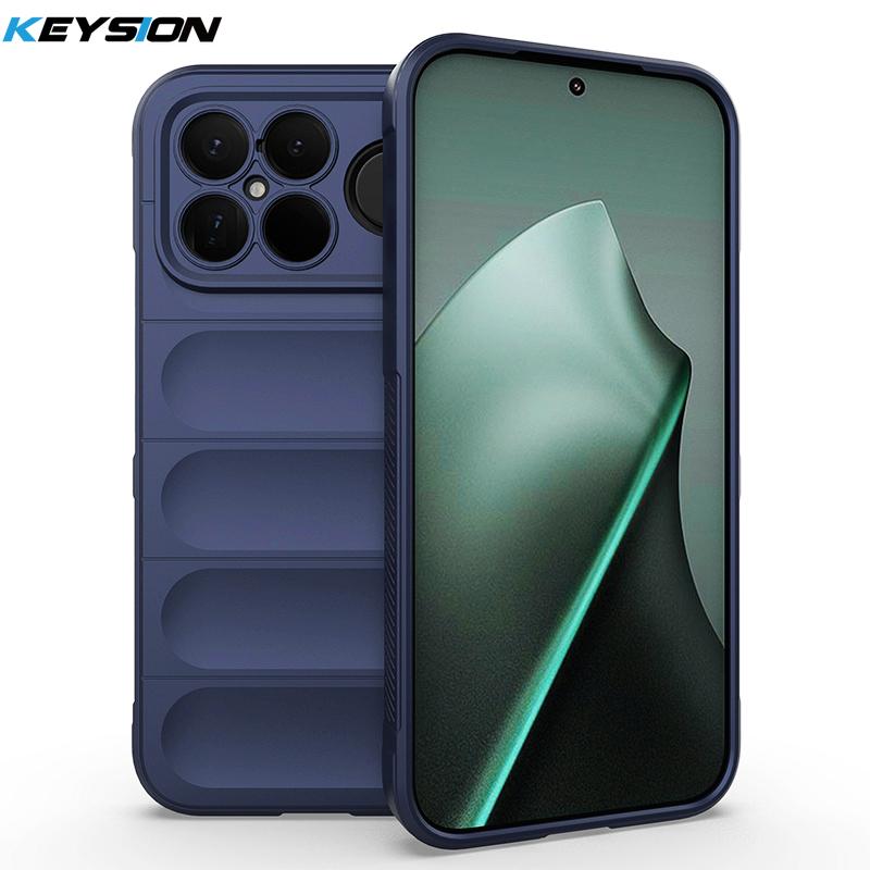 KEYSION Shockproof Matte Phone Case for Xiaomi POCO F8 Ultra F8 Pro Anti-skid Soft Silicone Phone Back Cover for POCO F8 Pro