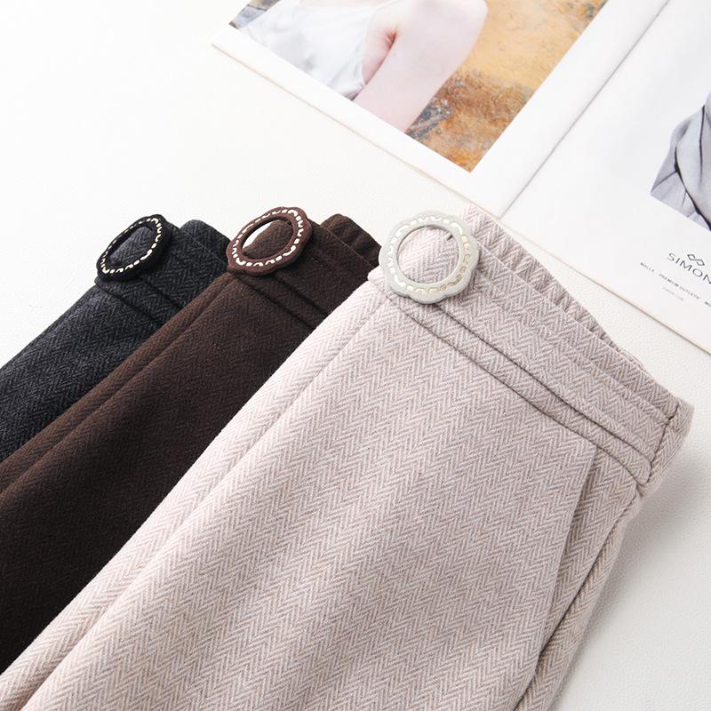 Apricot Women's High-Waisted Wool Flare Pants - 2024 Autumn/Winter Collection