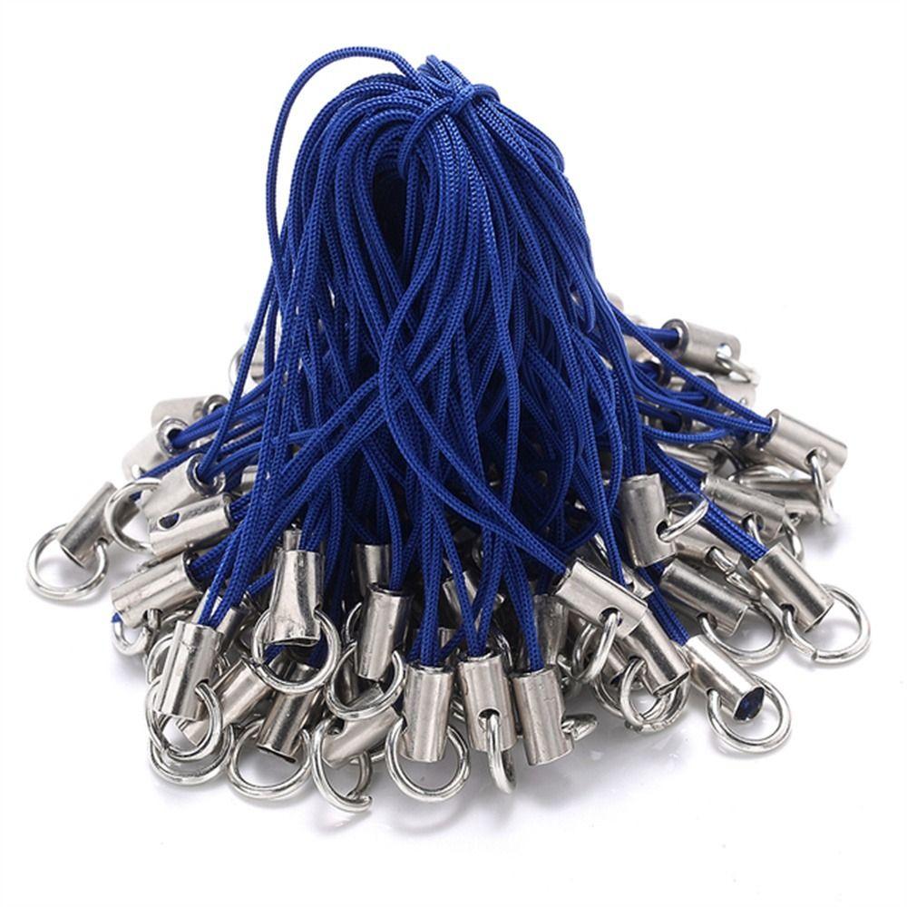 Straps Polyester Cord Lanyard Strap Cord DIY Keyring Pendant Jump Ring Lanyard Rope Keychains Cord