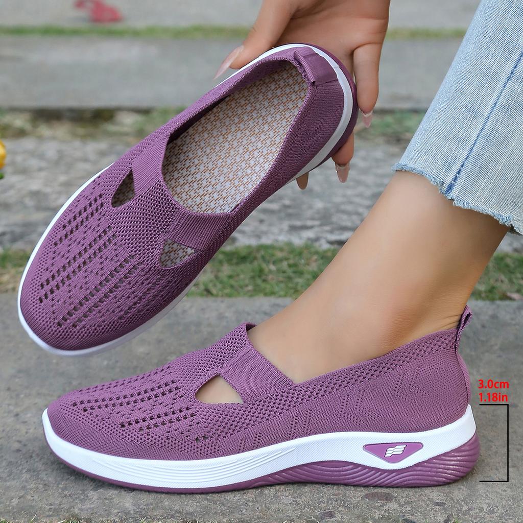 Fashion Women's Summer Sports Shoes, Simple Single-color Shoes, Solid-color Mom Shoes Series of Casual Sports Shoes