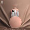 SEESOO Macaron Pink 3-Piece Nail Clipper & File Set
