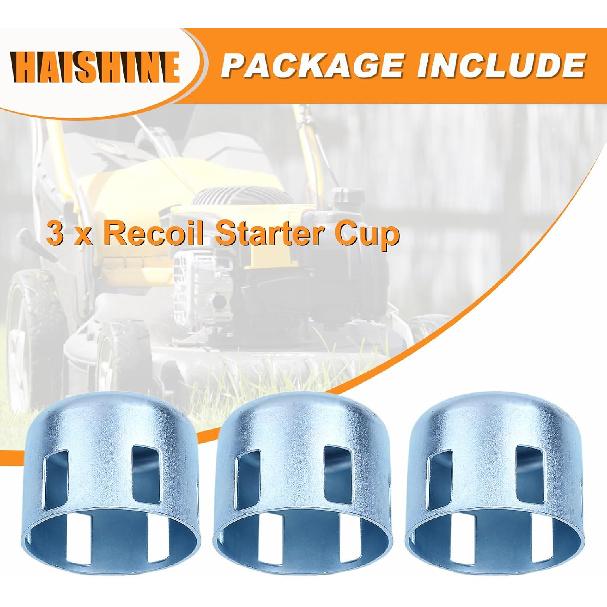 HAISHINE 3Pcs/lot Recoil Starter Flange Cup Fit Honda GX200 GX160 GX140 GX120 168F 5.5/6.5HP Engine Motors Gasoline Generator Parts