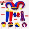 Pomni Cosplay Kostüm Anime Der Erstaunliche Digitale Zirkus Clown Uniform Halloween Kostüm Karnevalsparty Rollenspiel Kostüm für Erwachsene