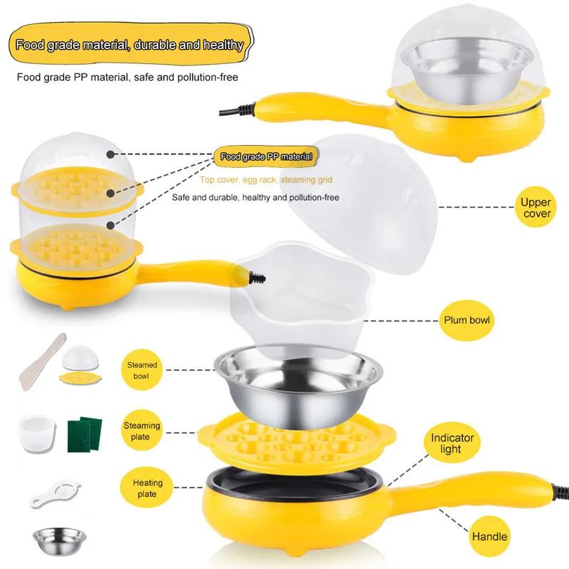 220V Omelet Steamer Egg Cooker Egg Frying Pan Auto Power Off Breakfast Maker Tortilla Multi-function Non-stick pot