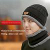 Winter Warm Knitted Hats Scarf Set Warm Beanies Wool Knit Caps Men Women Outdoor Cycling Ski Cold Protection Neck Mask
