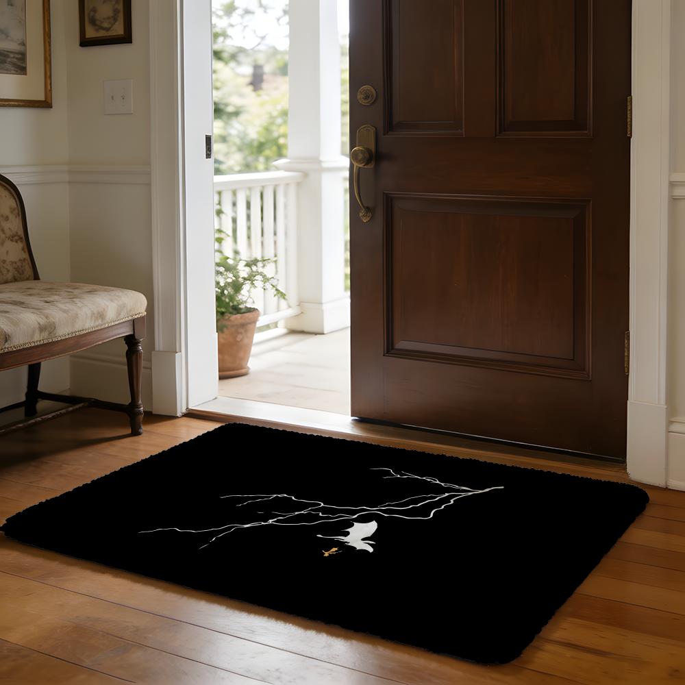 FFourth Wing Book Series Floor Mat Soft Flannel Absorbent Mat Non-Slip Rug Home Bedroom Bathroom