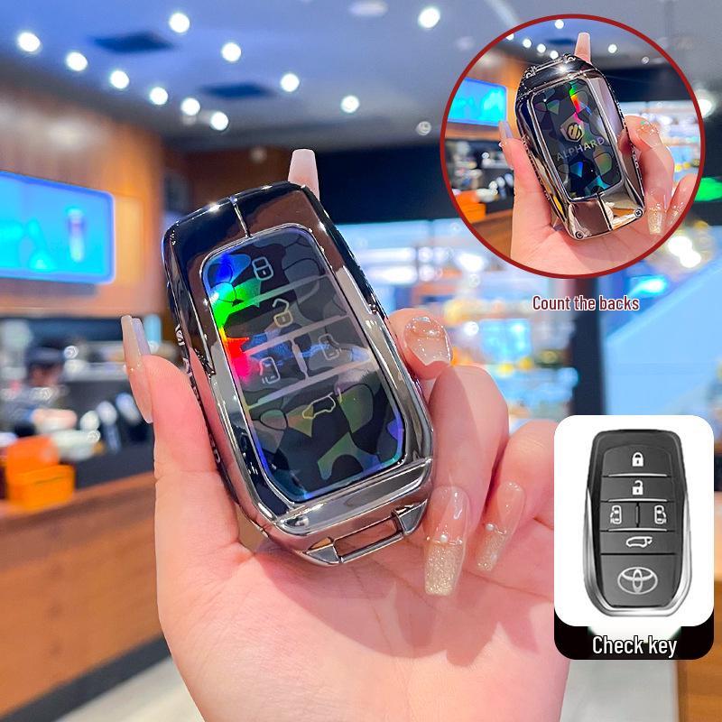 Toyota Sienna Key Case: Compatible with 24 Models, Granvia, Alphard, Vellfire Metal Shell Buckle