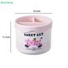 Cute Makeup Brush Storage Box, Large Capacity Divided Organizer, Desktop Cartoon Cosmetic Eyebrow Pencil Storage Box