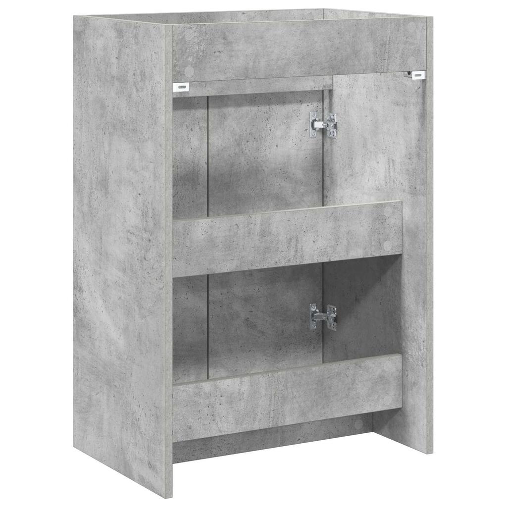 Bathroom Vanity Unit Concrete Grey 56 x 37.5 x 81 cm Particleboard