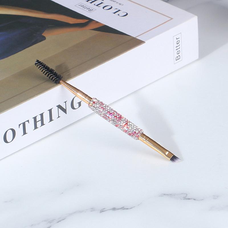 Weiche Wimpernbürsten Ellbogenkonturierung Doppelkopf-Wimpernbürsten Augen Verblenden Kosmetik Make-up Werkzeug