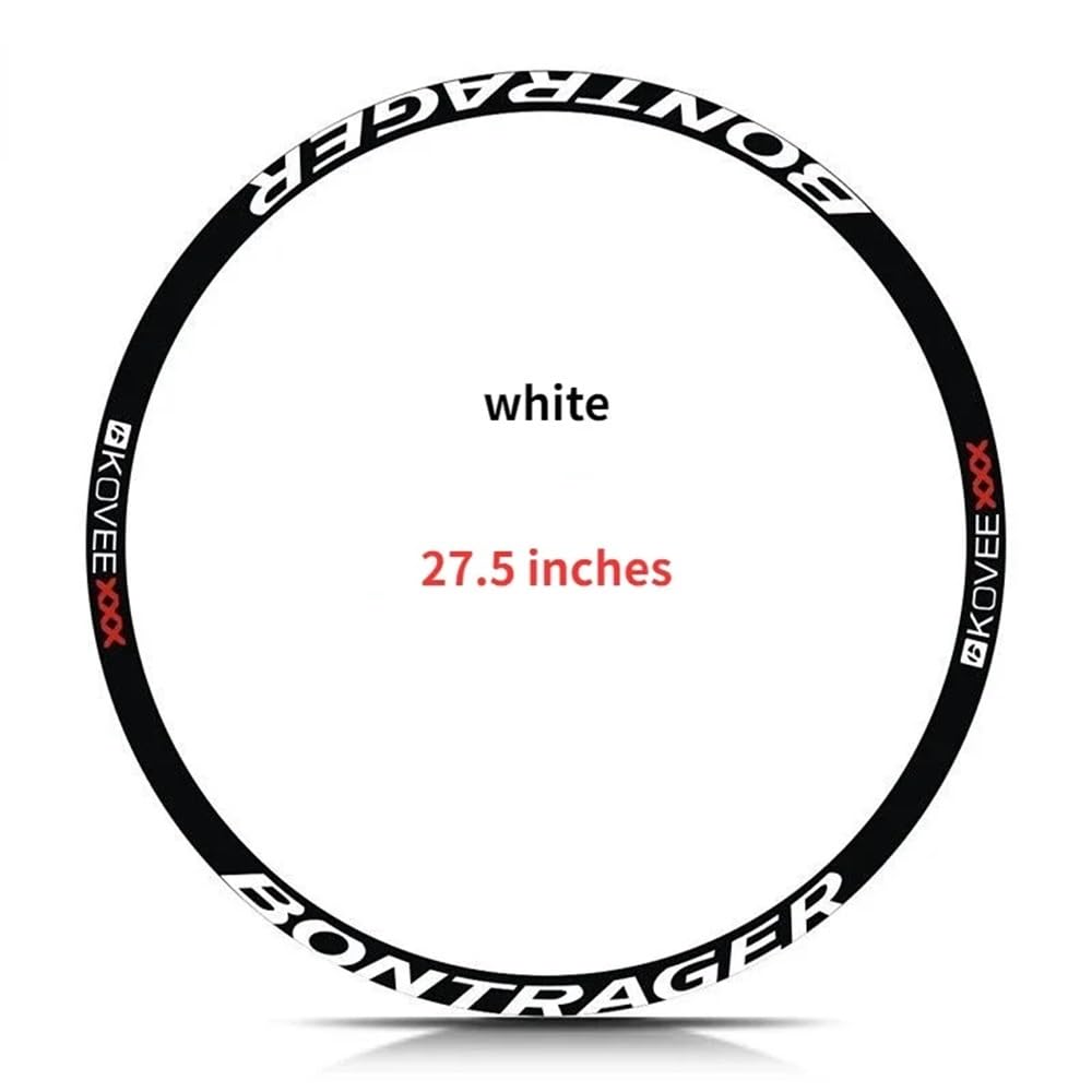26" 27.5" 29" Samolepka na ráfek kola MTB Silniční kolo Nálepka na kolo Vodotěsná Samolepka na kolo Cyklistické doplňky Dekorace (Jasně stříbrná 27.5)