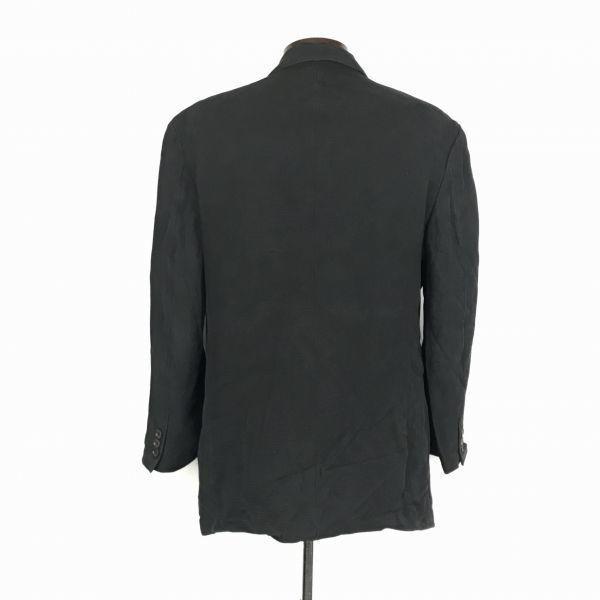 LANVIN Paris/Double-Breasted Fall/Winter Tailored Jacket/Blazer/Men’s 48/Black/Fully Lined/Tencel(USED)