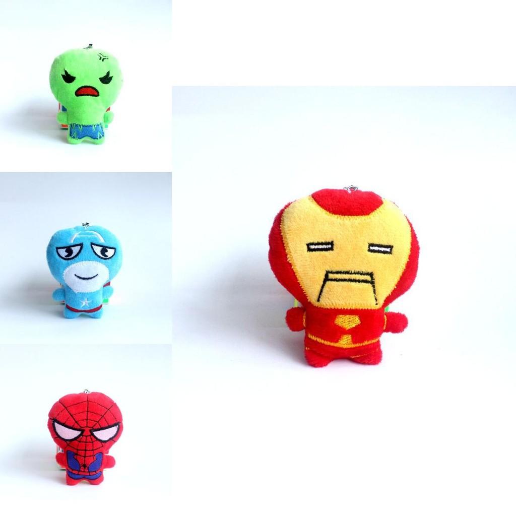 Marvel Avengers Plush Toy Spider-man American Soldier Doll Cute 10cm Collectible Gift