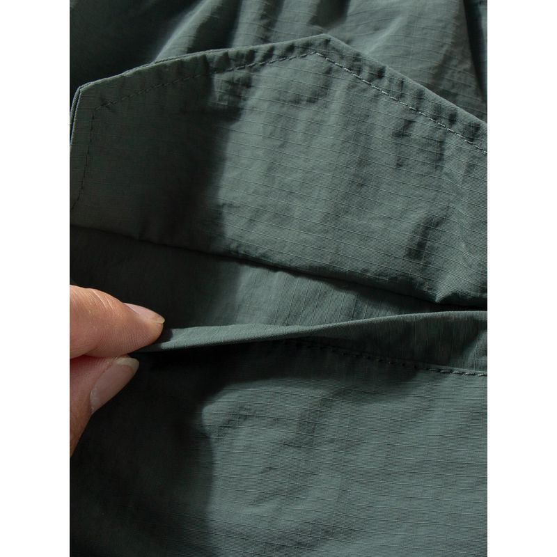 Casual Pants Men Summer Thin Waterproof and Hard-Wearing Durable Paratrooper Pants Youth Trendy Handsome Easiest for Match Loose Straight Trousers