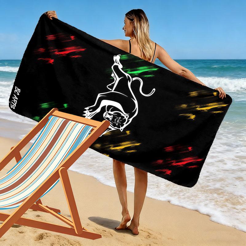 Penrith Panthers Legacy Print Beach Towel, Large Soft Quick Dry Towel for Beach Camping Swimming