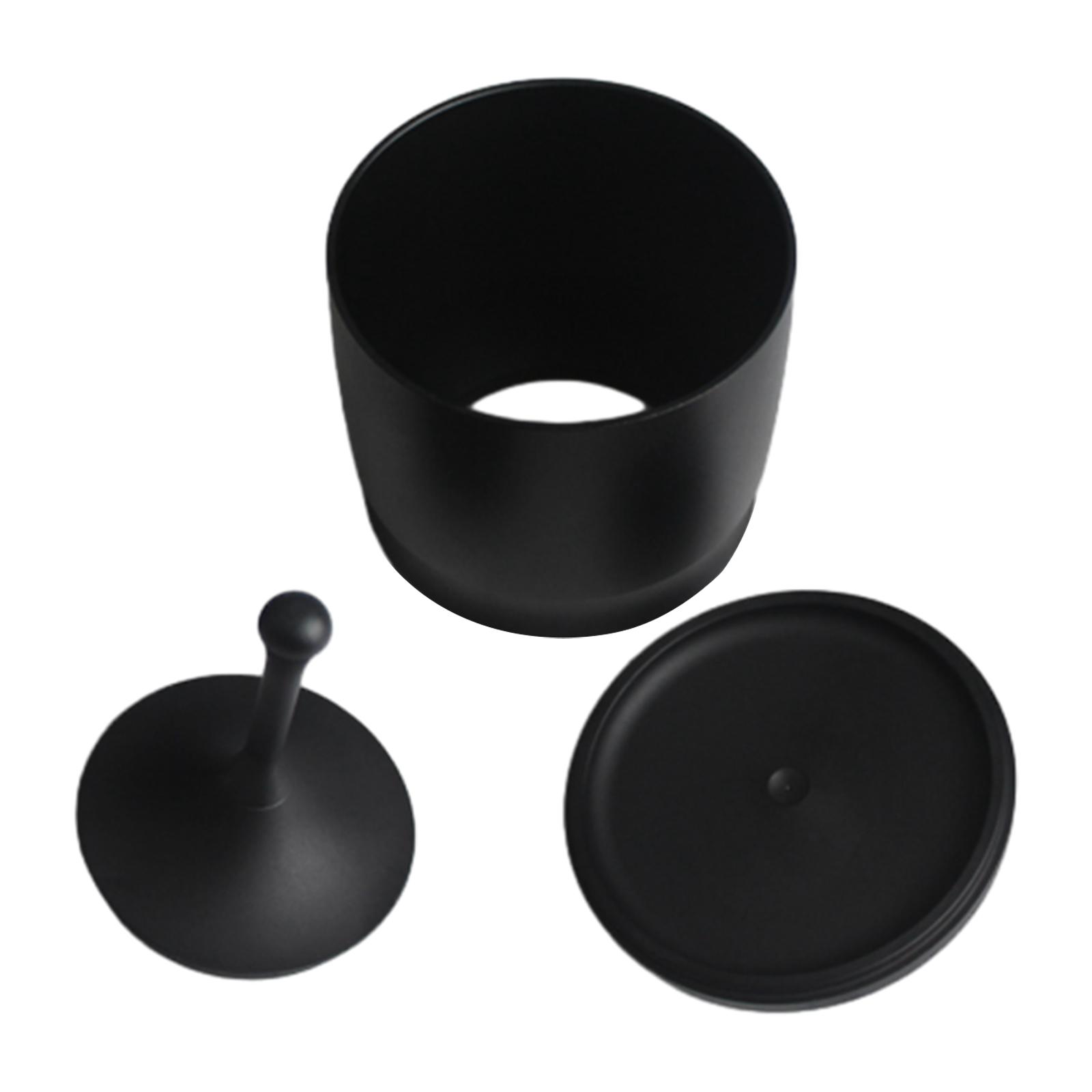 

Чашка для порошка с защитой от летящей пыли 58 мм, аксессуар для эспрессо-машины, алюминиевый сплав, держатель кофейного фильтра, дозирующая чашка чёрный