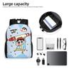 Crayons Shins Chans Travel Backpack Men Women School Computer Bookbag Cartoon College Student Daypack Bags