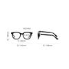 Transparent Blue Frame Square Short-Sight Prescription Glasses For The Nearsighted  Myopia Eyeglasses  0 -0.5 -0.75 To -6.0