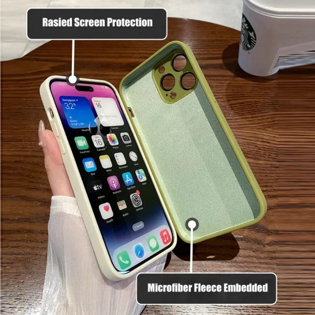 Liquid Silicone Glass Full Camera Protect Case For IPhone 17 Air 16 15 14 Plus 13 17 Pro Max ShockProof Soft Cover